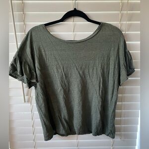 LOFT Sage Green Short Sleeve Top